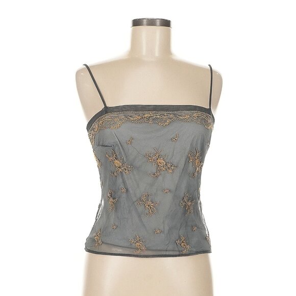 Embroidered Camisole Tank Top 1990s VINTAGE RARE - Picture 1 of 5
